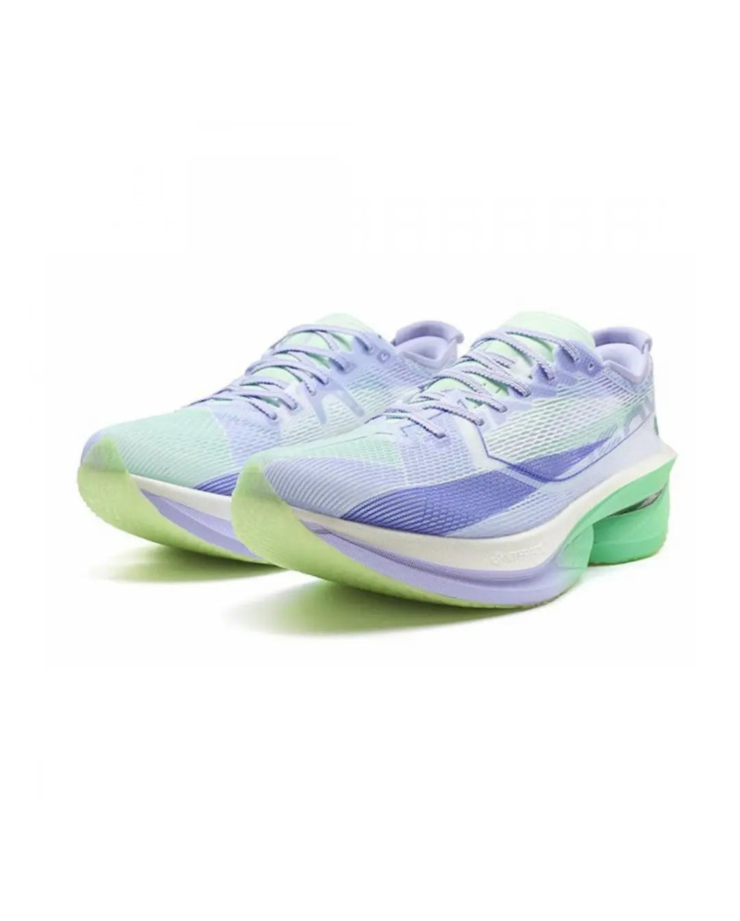 Xtep Women's 160X 7.0 - Elf Green/Poi Purple/Blue Purple