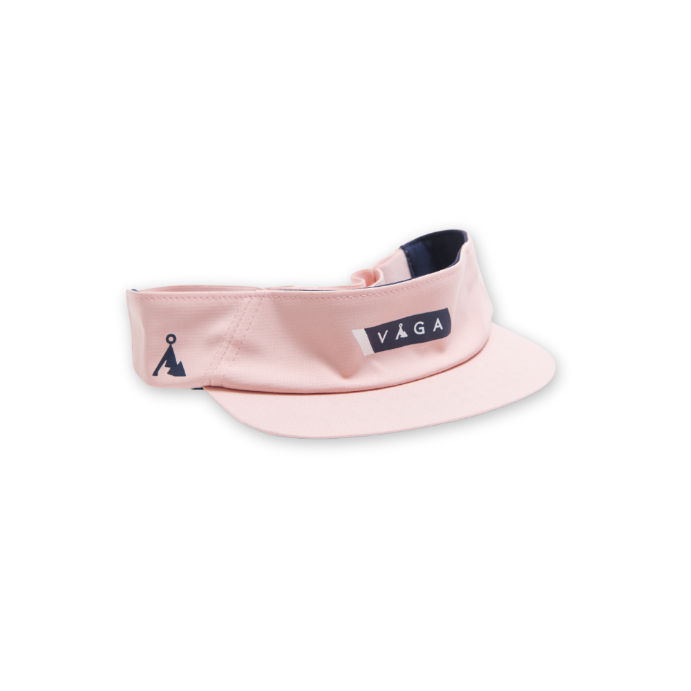 VAGA Feather Visor - Peach/Navy Blue