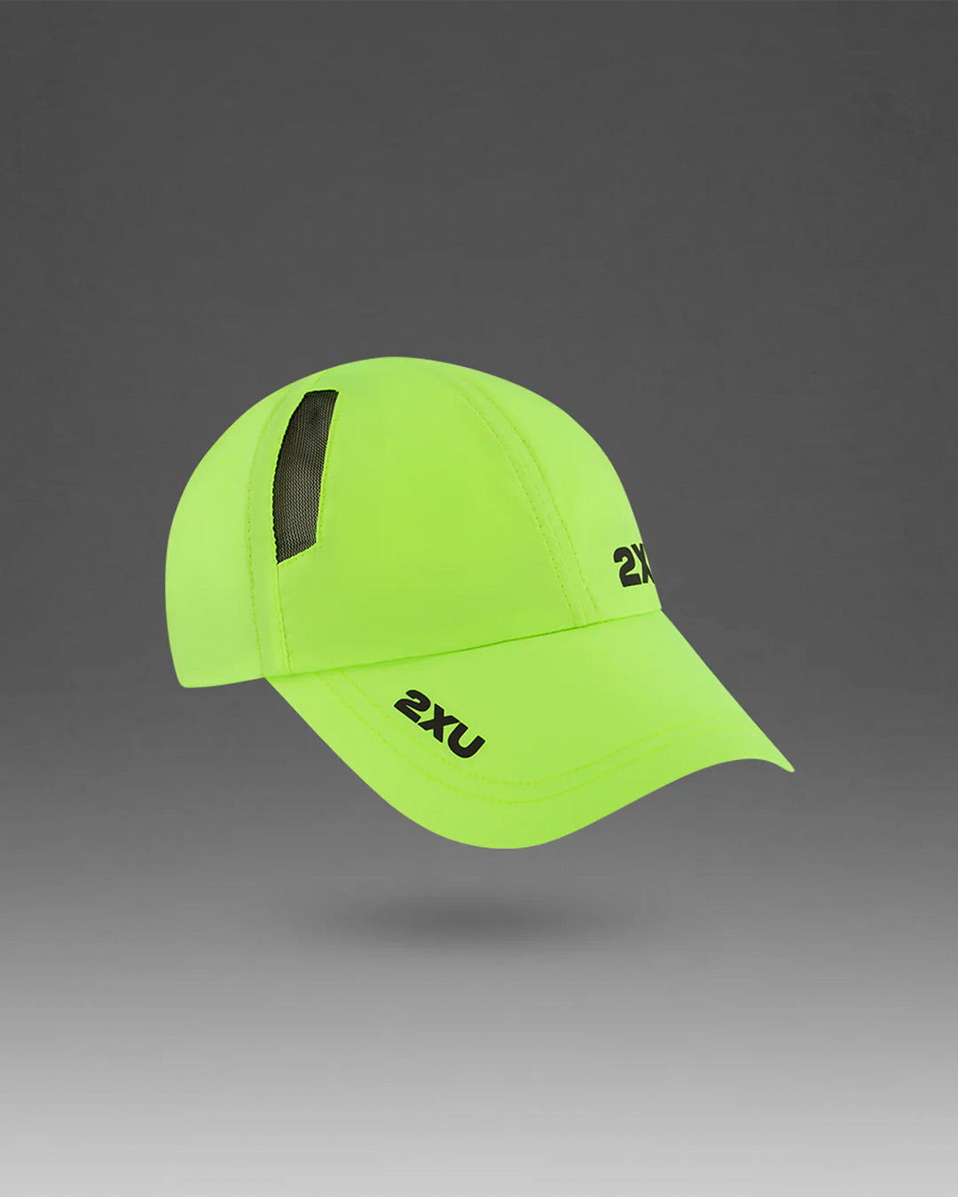 2XU Unisex's Run Cap - Volt/Black