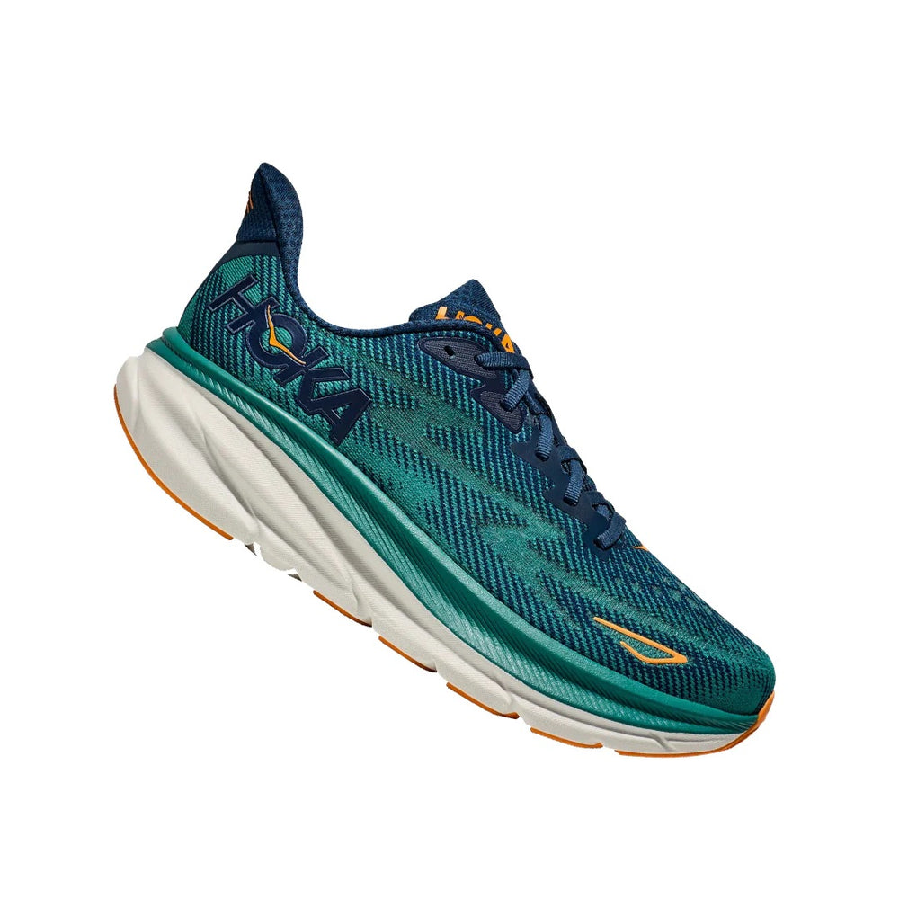 HOKA Men's Clifton 9 Wide - Midnight/Oceanic