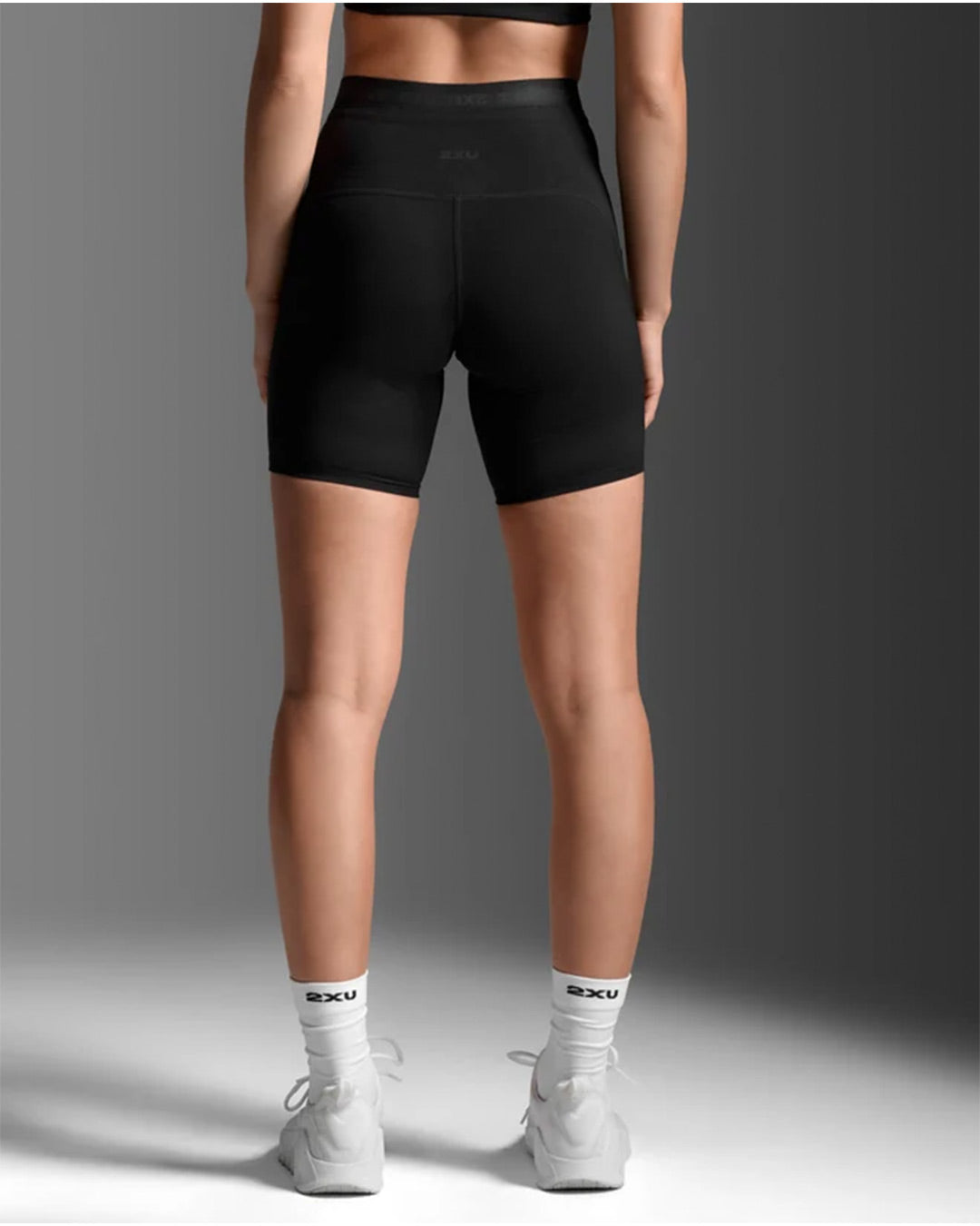 2XU Women's Form Stash Hi-Rise Bike Shorts - Black/Black1
