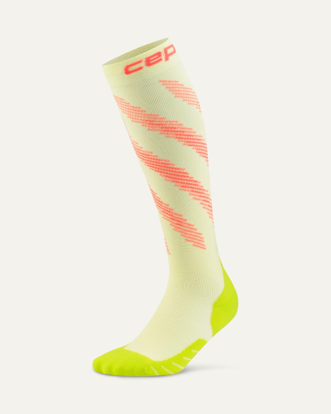 CEP Women's Run edt. Elliptic Socks Tall - Lime/Neon Coral