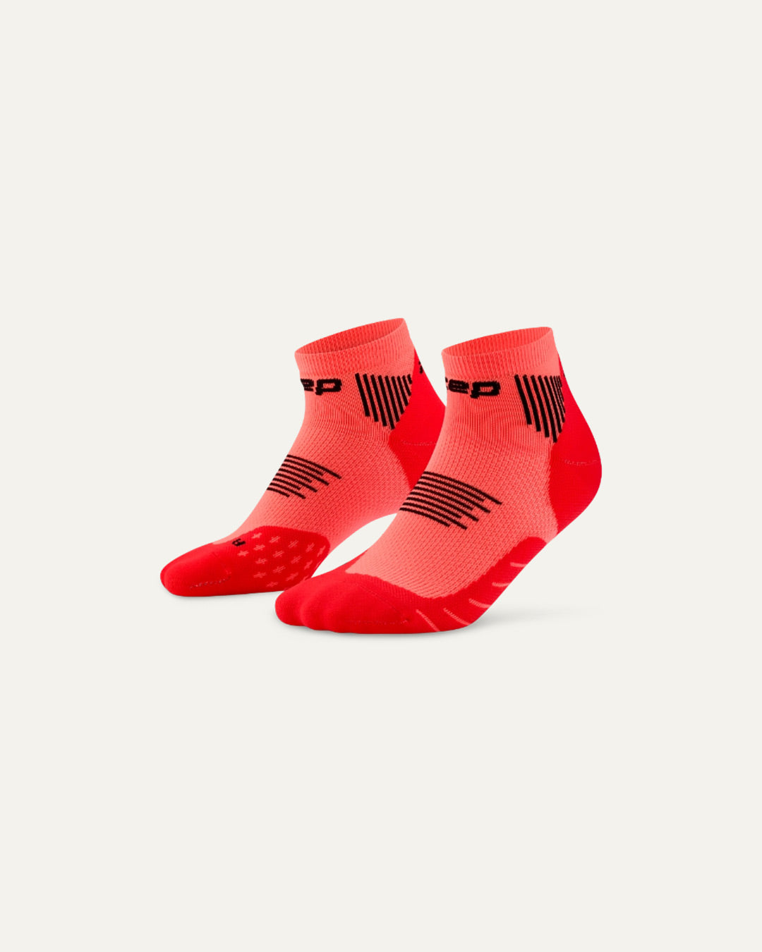 CEP Men's Run Socks Low Cut 5.0 - Neon Coral