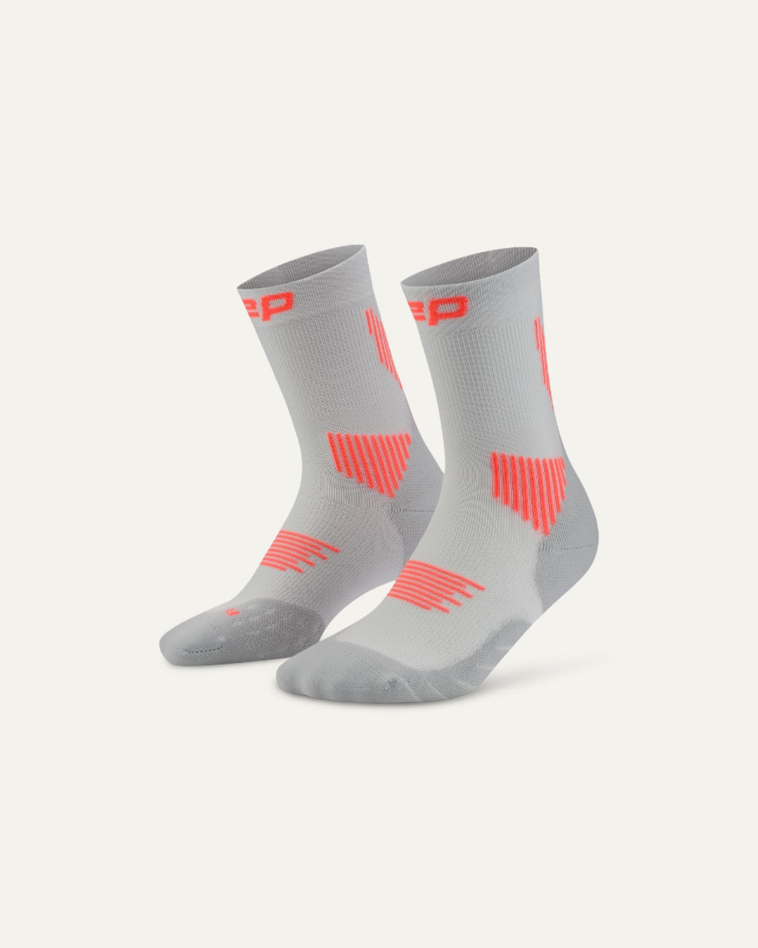 CEP Men's Run Socks Mid-Cut 5.0 - Grey