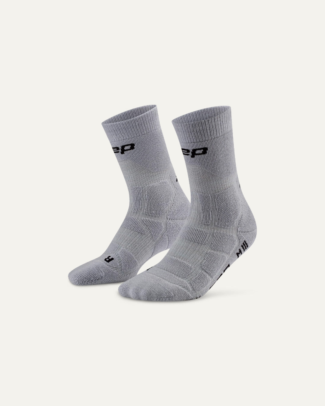 CEP Men's Hiking Max Cushion Socks Mid Cut 2.0 - Grey