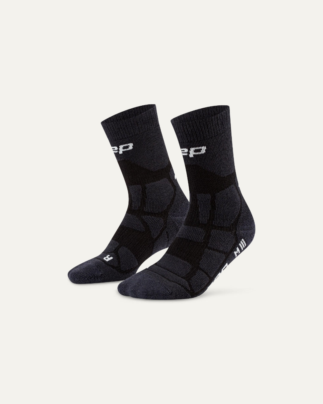 CEP Men's Hiking Max Cushion Socks Mid Cut 2.0 - Black