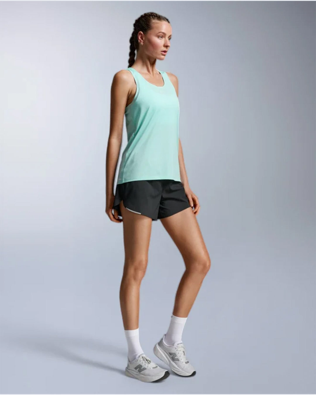 2XU Women's Light Speed Tech Singlet - Lagoon/Lagoon Reflective