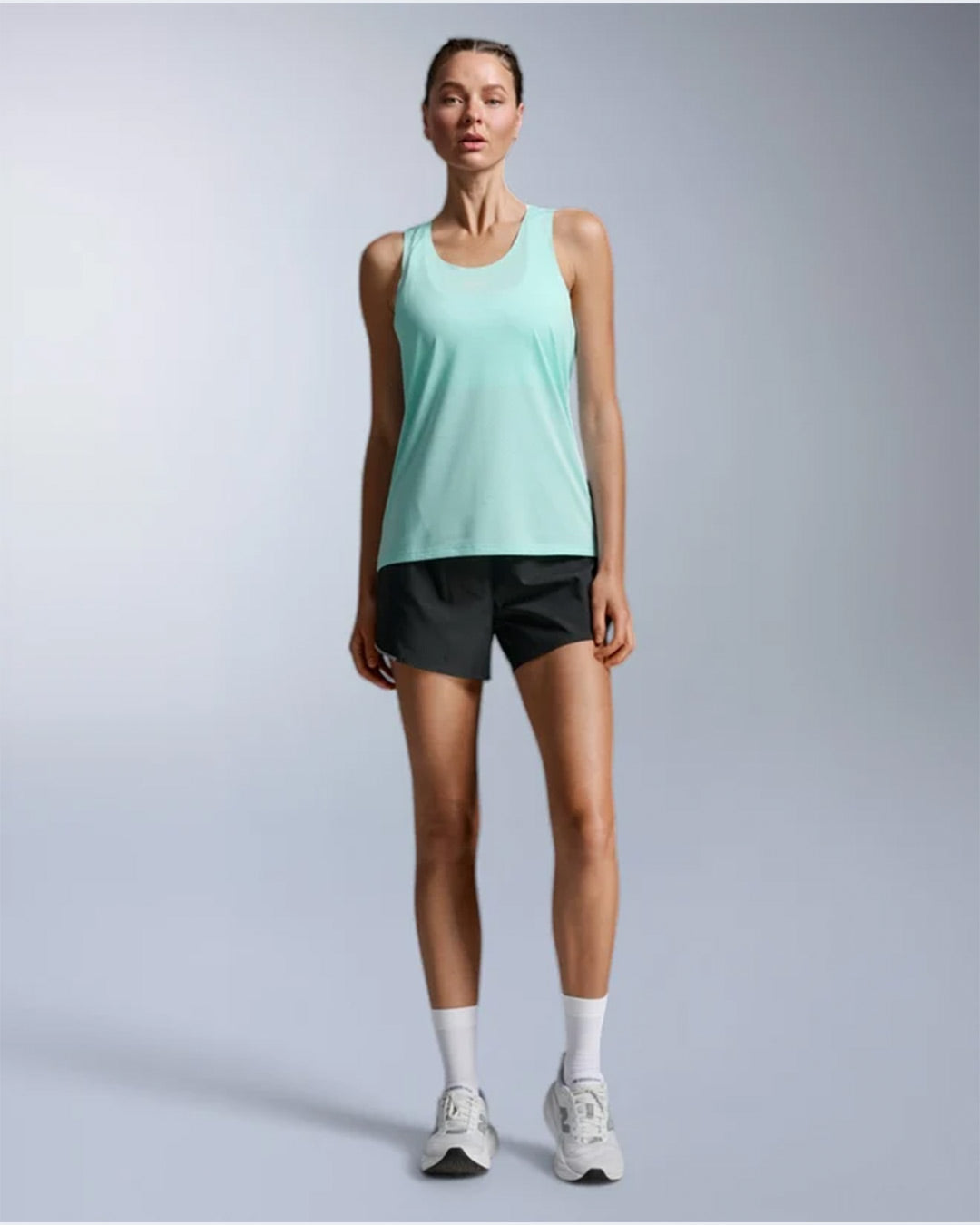 2XU Women's Light Speed Tech Singlet - Lagoon/Lagoon Reflective