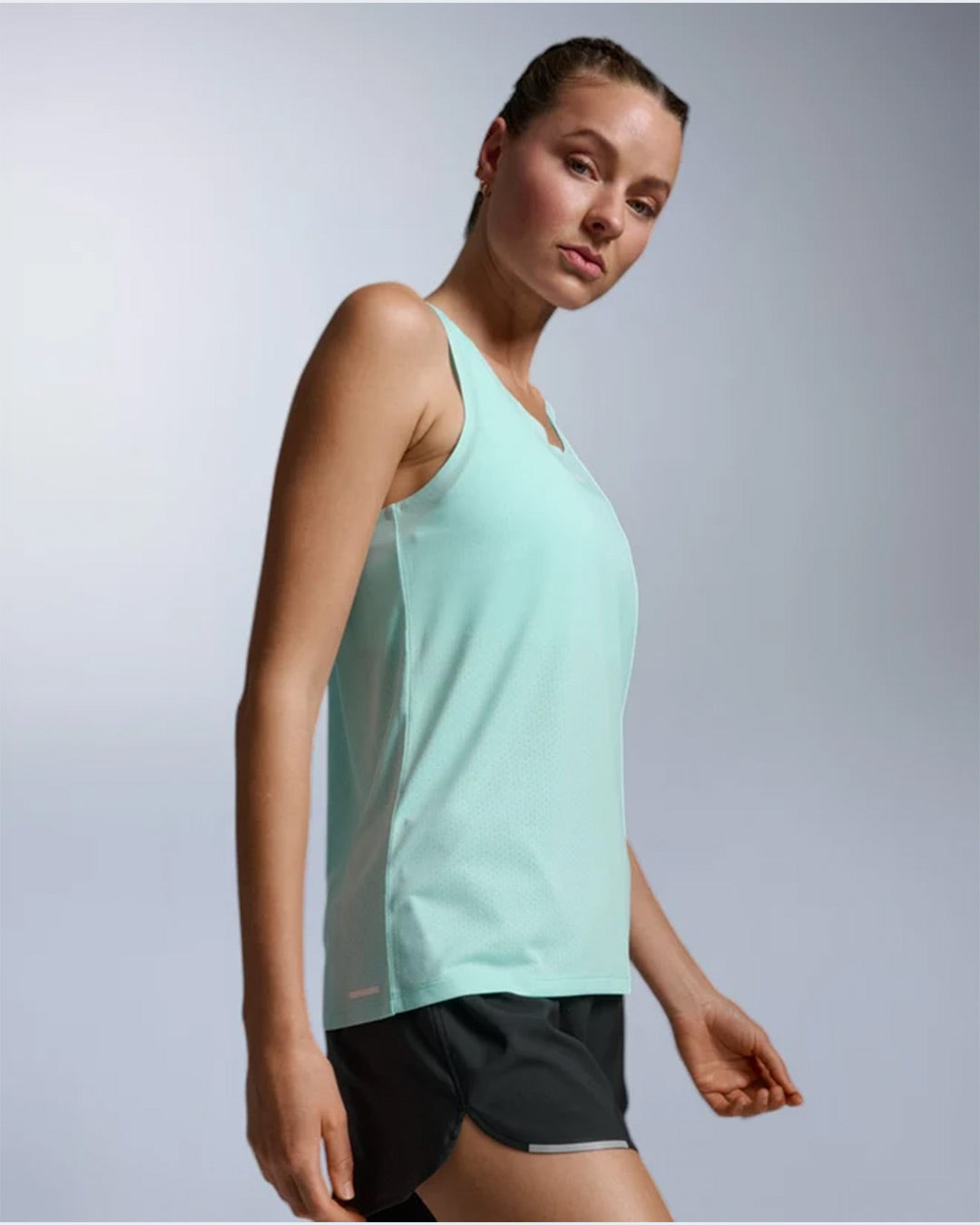 2XU Women's Light Speed Tech Singlet - Lagoon/Lagoon Reflective