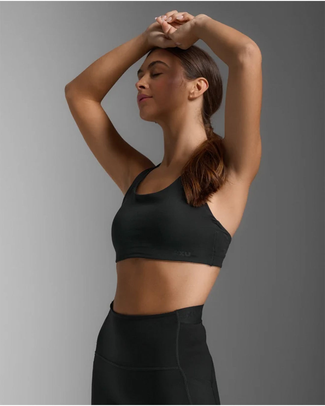 2XU Women's Form Strappy Low Impact Bra - Black/Black