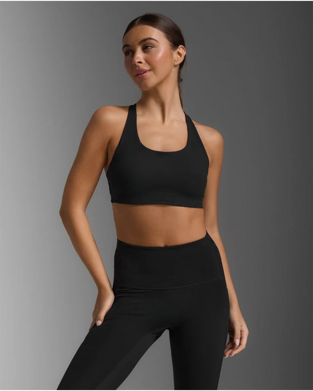 2XU Women's Form Strappy Low Impact Bra - Black/Black