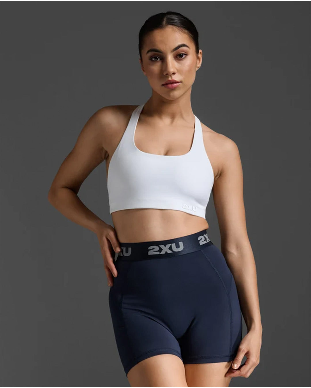 2XU Women's Form Strappy Low Impact Bra - White/White