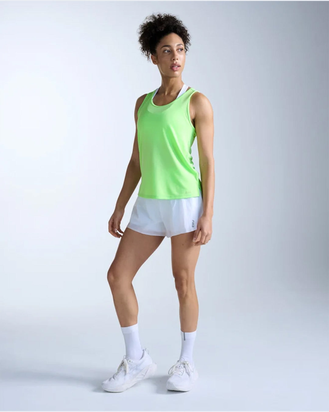 2XU Women's Aero Mesh Singlet - Lime Zest/Lime Zest Reflective