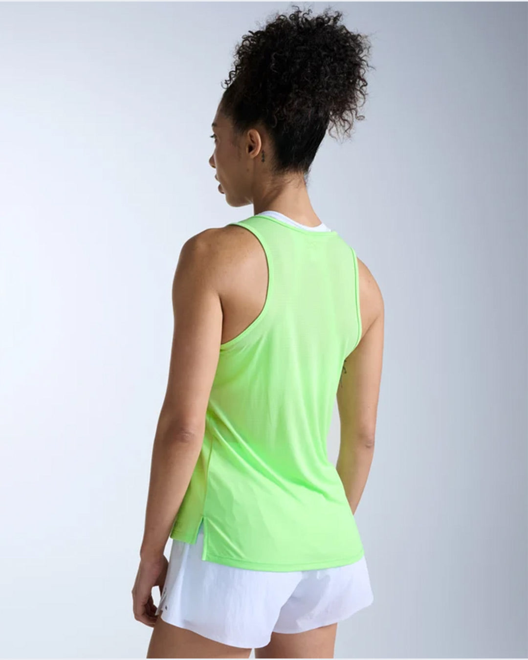 2XU Women's Aero Mesh Singlet - Lime Zest/Lime Zest Reflective