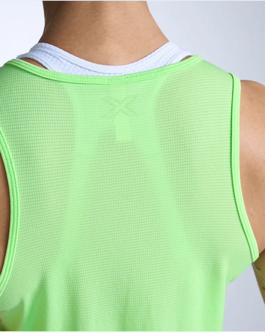 2XU Women's Aero Mesh Singlet - Lime Zest/Lime Zest Reflective