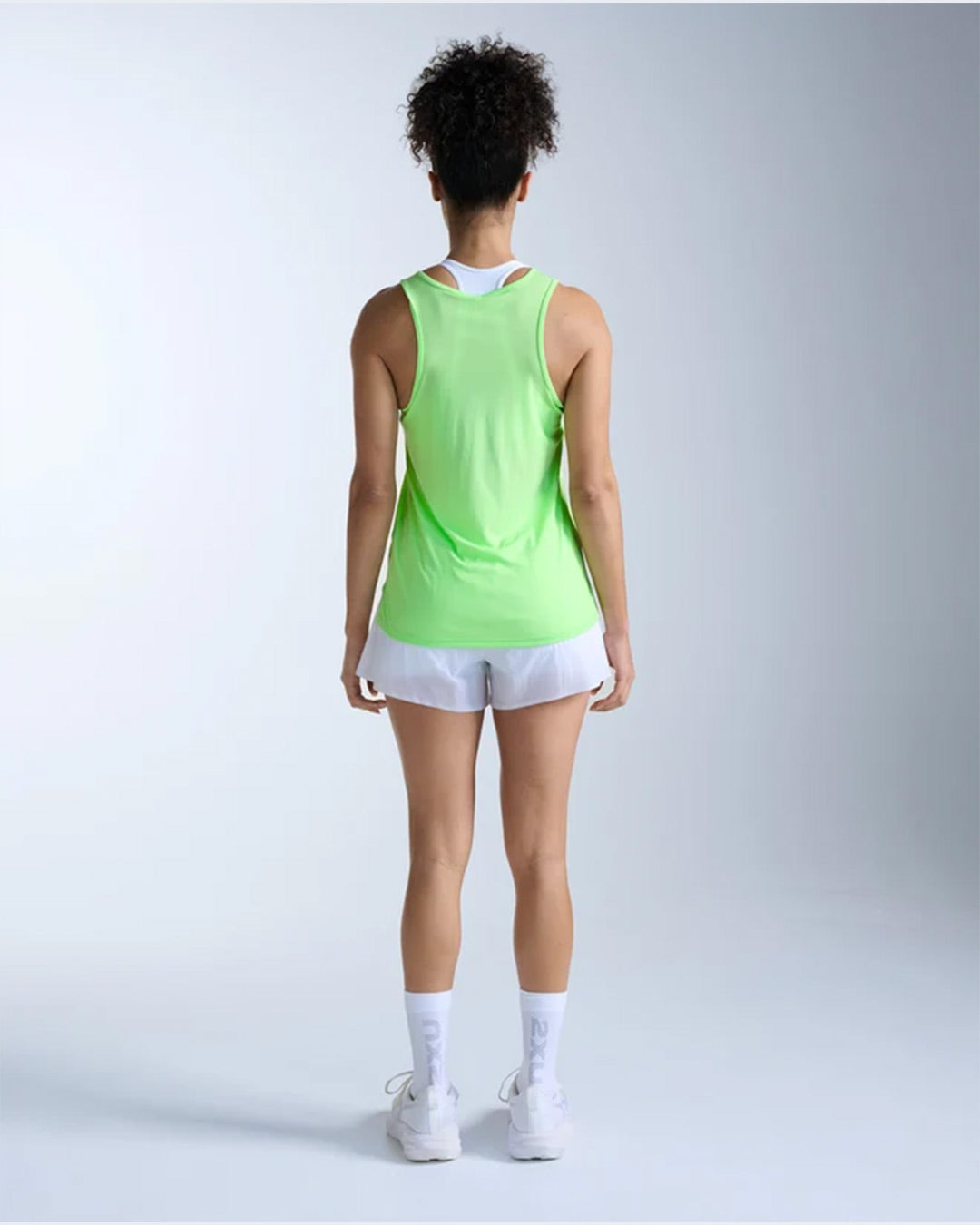 2XU Women's Aero Mesh Singlet - Lime Zest/Lime Zest Reflective