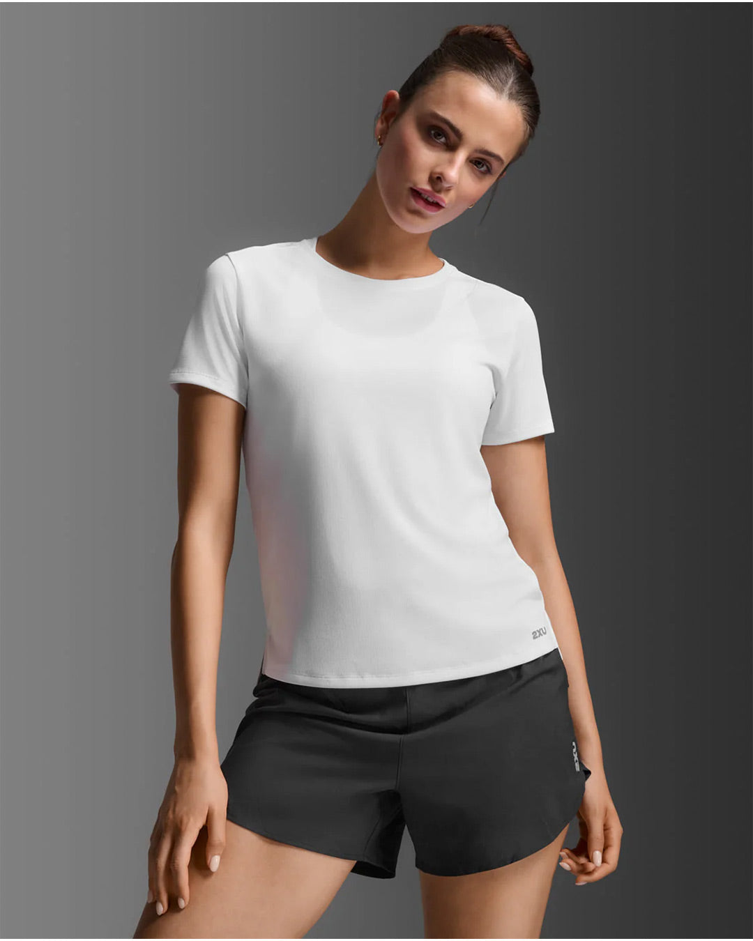 2XU Women's Aero Mesh Tee - White/Silver Reflective