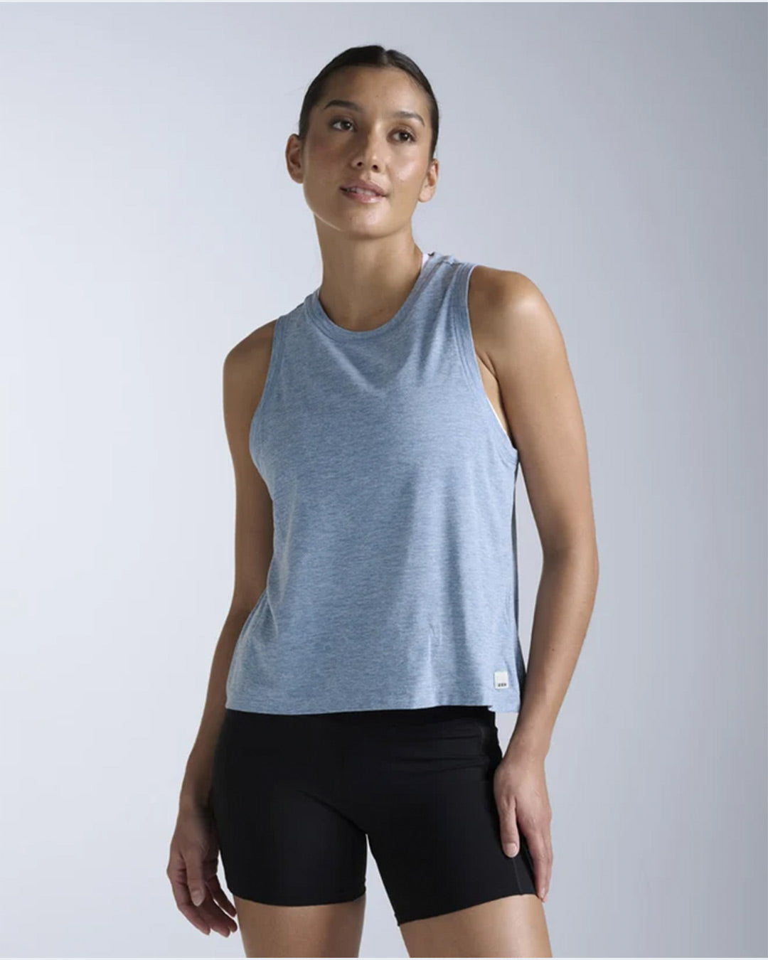 2XU Women's Form Soft Jersey Relaxed Tank - Blue Shade/White