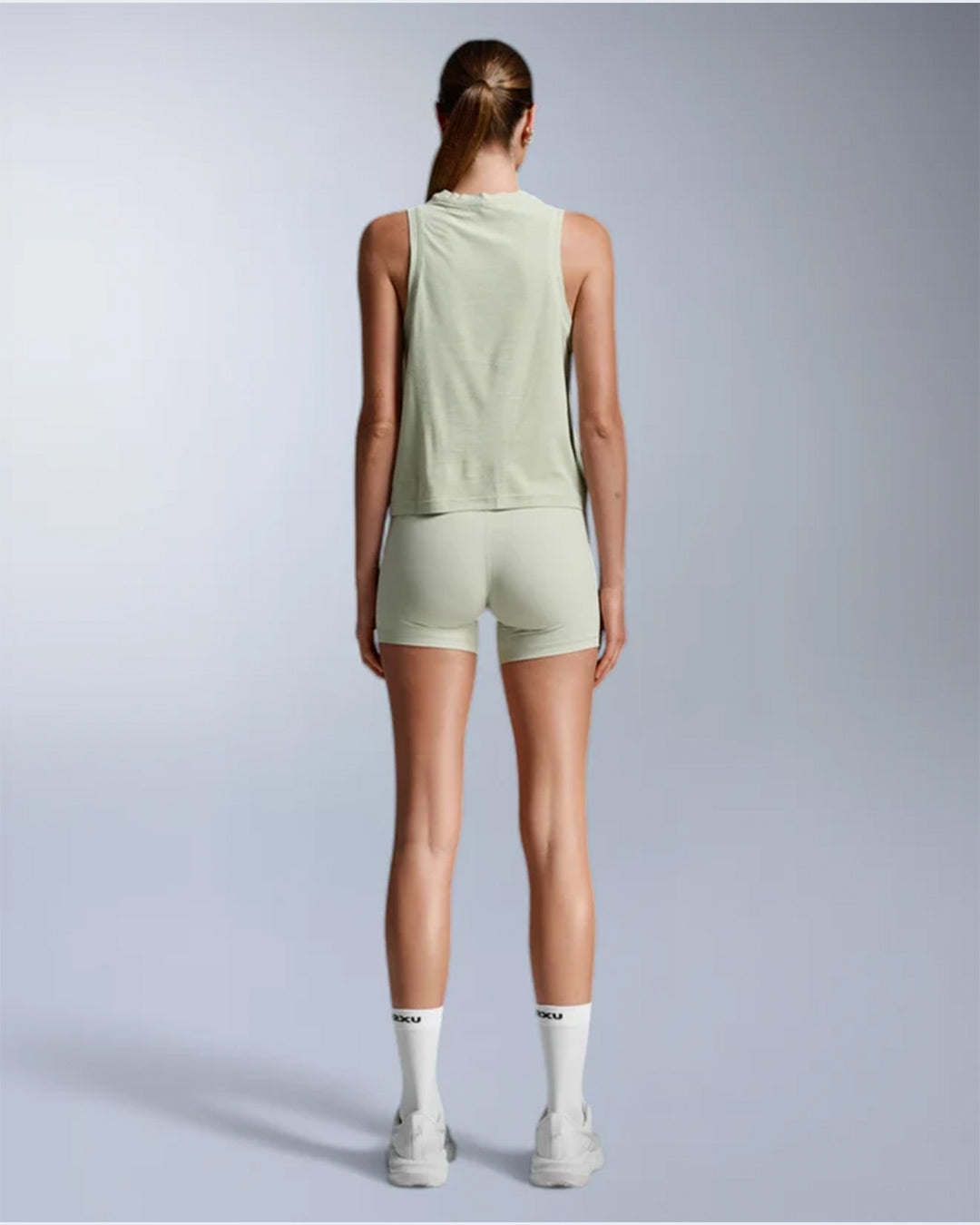 2XU Women's Form Soft Jersey Relaxed Tank - Seafoam/White