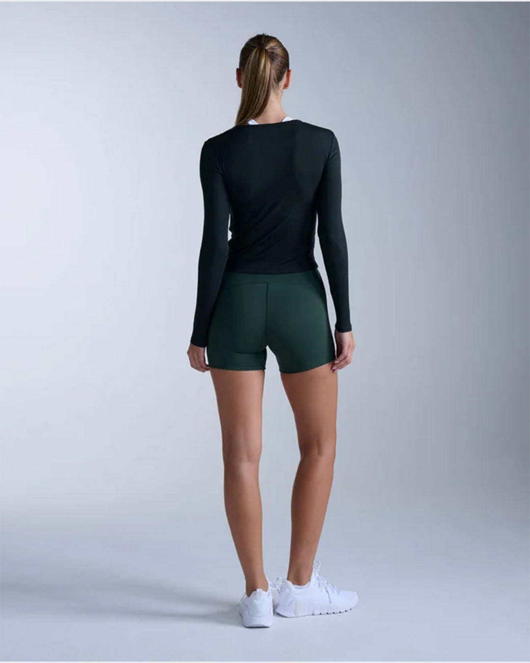 2XU Women's Fluid Modal Ribbed Long Sleeves - Black/White