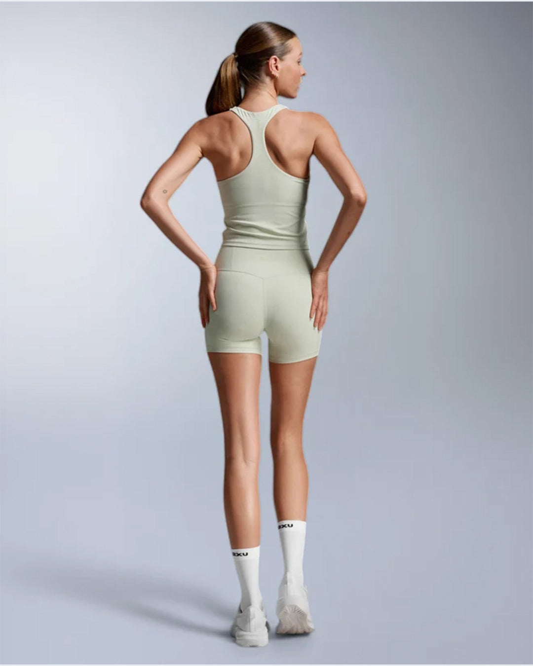 2XU Women's Fluid Racerback Tank - Seafoam/Seafoam