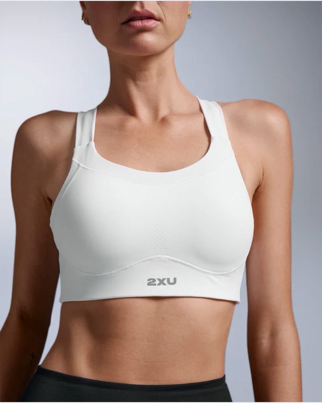 2XU Women's Light Speed High Impact Bra - White/Silver Reflective
