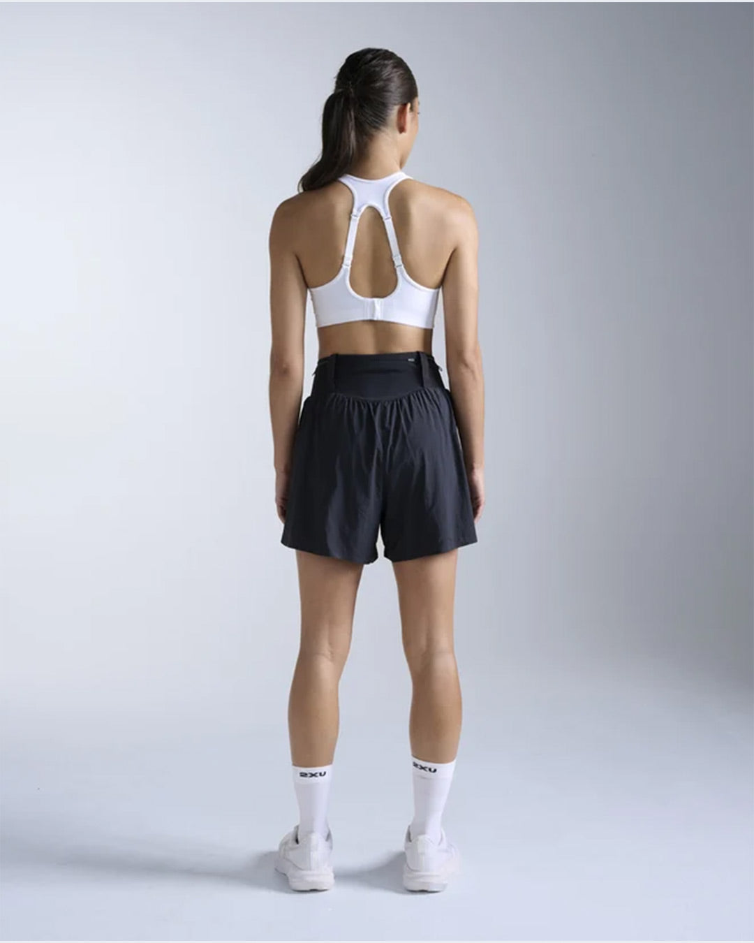 2XU Women's Aero Trail 5inch Shorts - Black/Black Reflective