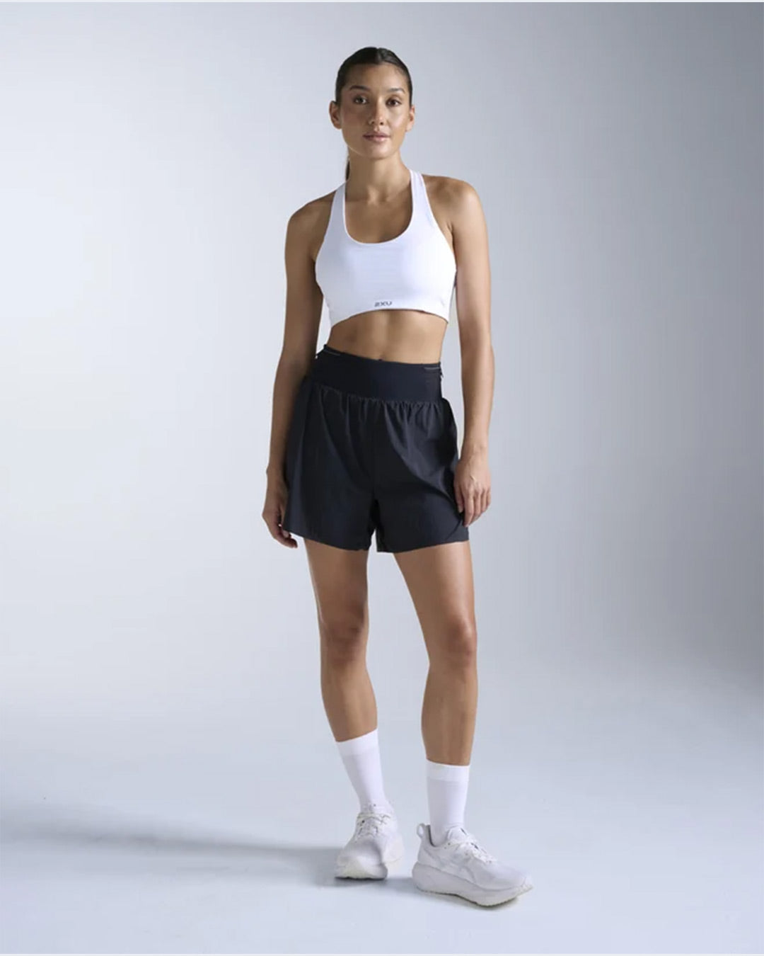 2XU Women's Aero Trail 5inch Shorts - Black/Black Reflective