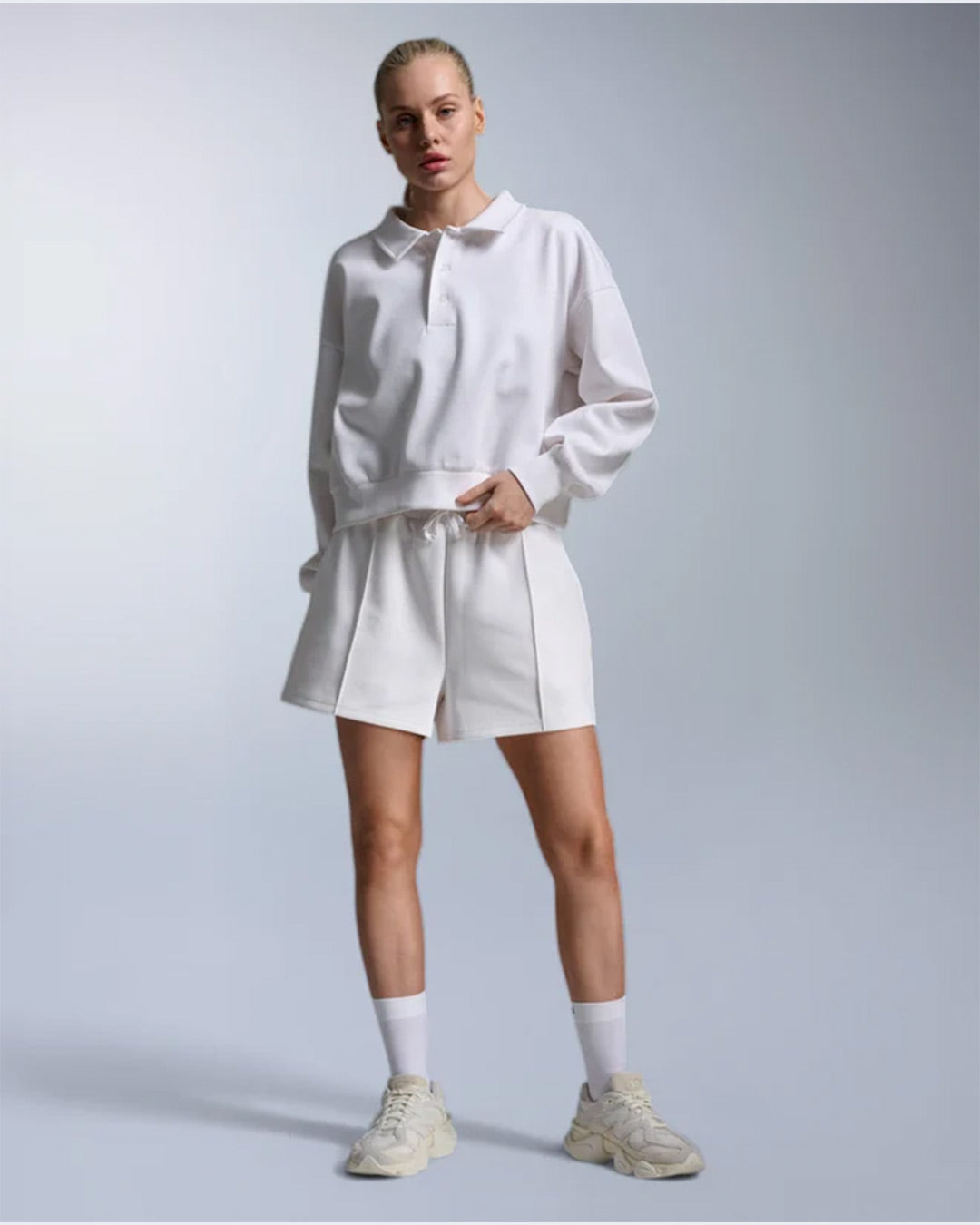 2XU Women's Ribflow Pique Polo - White/White