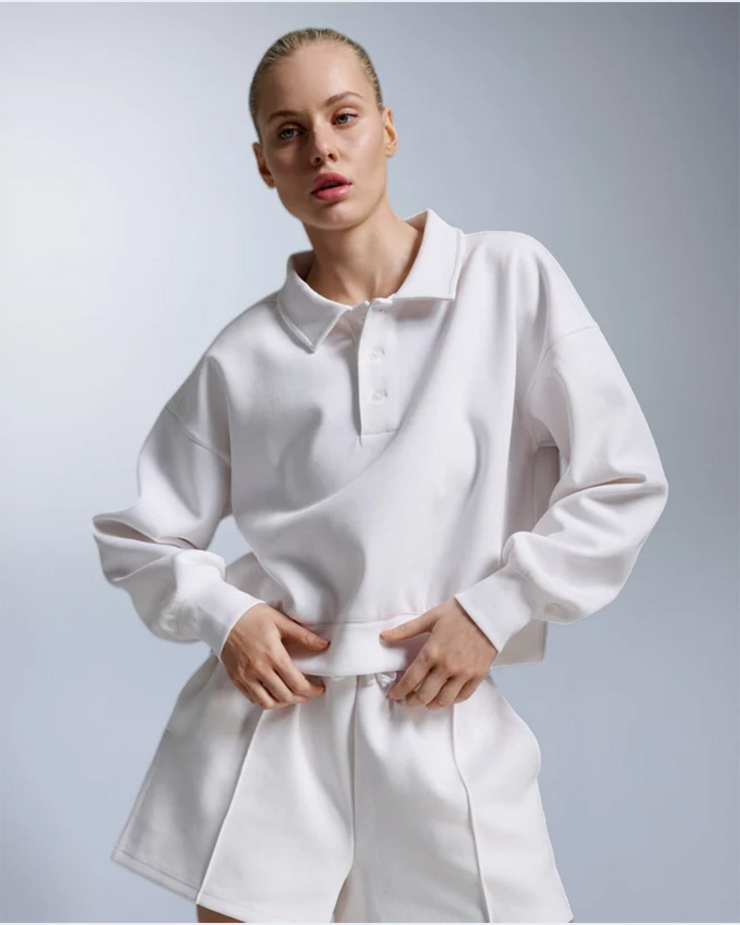 2XU Women's Ribflow Pique Polo - White/White