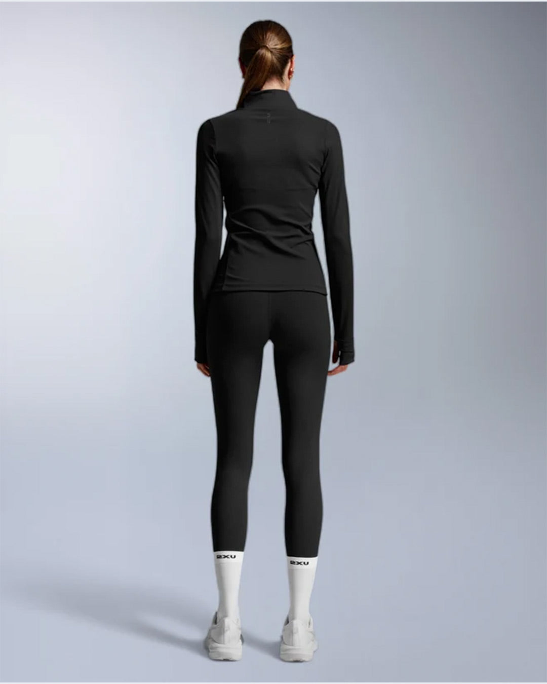2XU Women's Fluid Full Zip Jacket - Black/Black