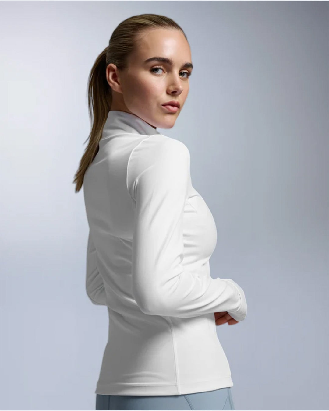 2XU Women's Fluid Full Zip Jacket - White/White