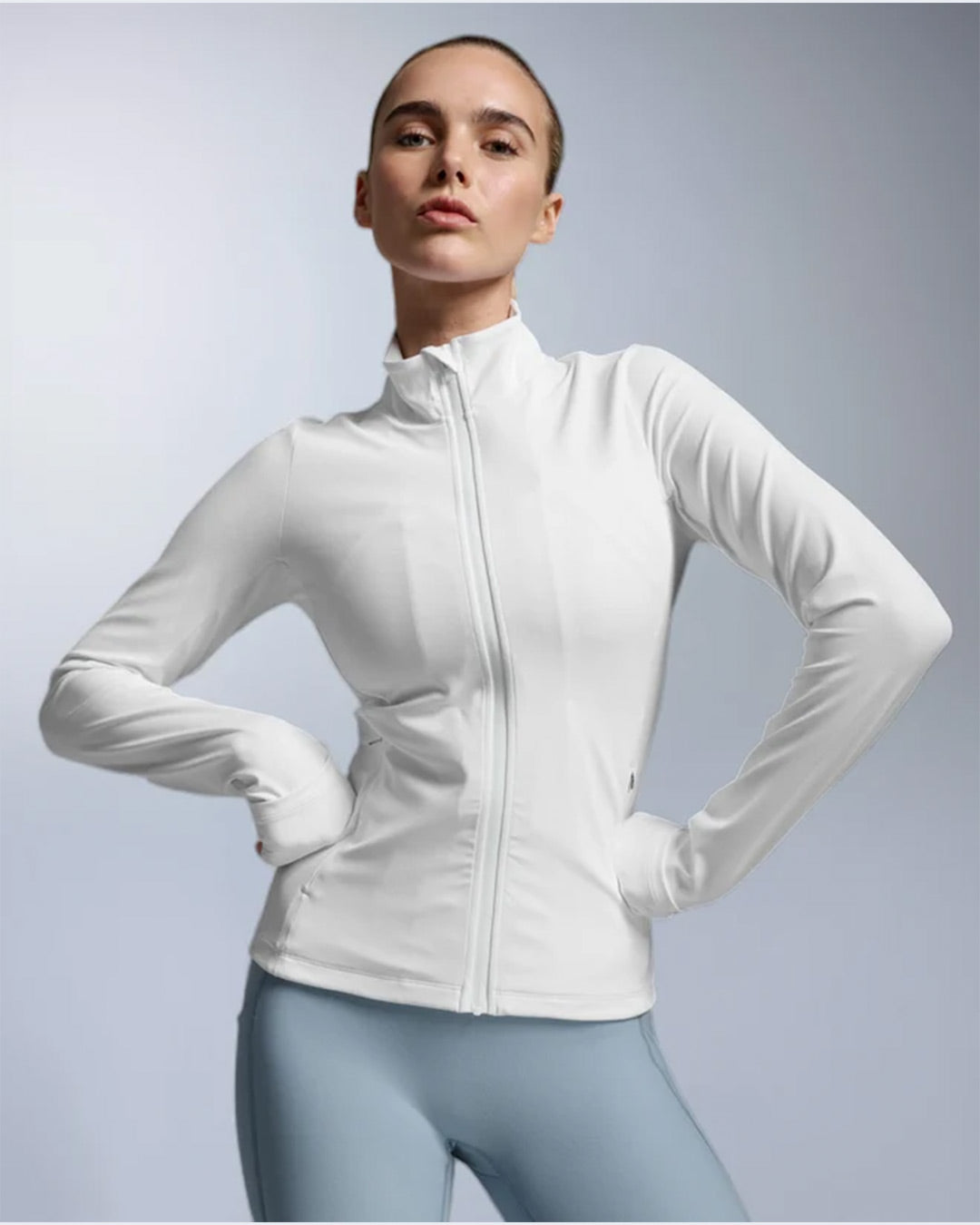 2XU Women's Fluid Full Zip Jacket - White/White