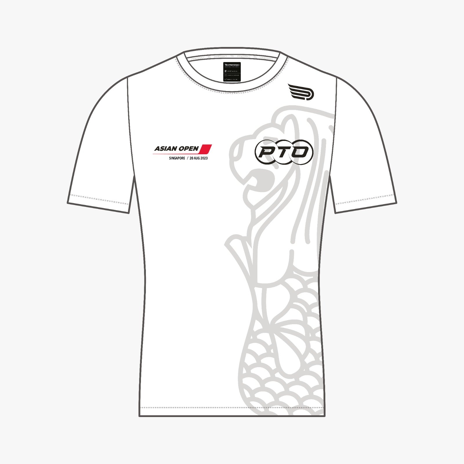 Pressio Unisex Elite tee - White
