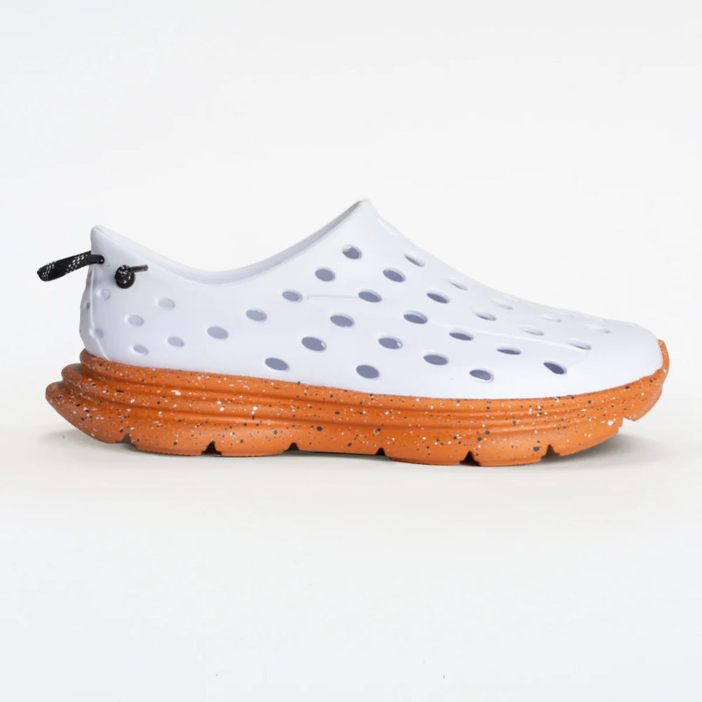 KANE Active Recovery Shoe - White / Caramel Speckle