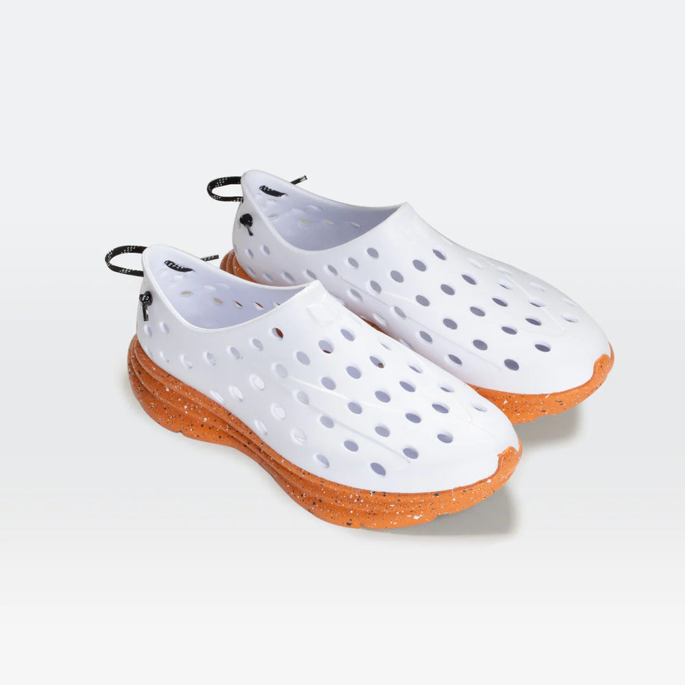 KANE Active Recovery Shoe - White / Caramel Speckle