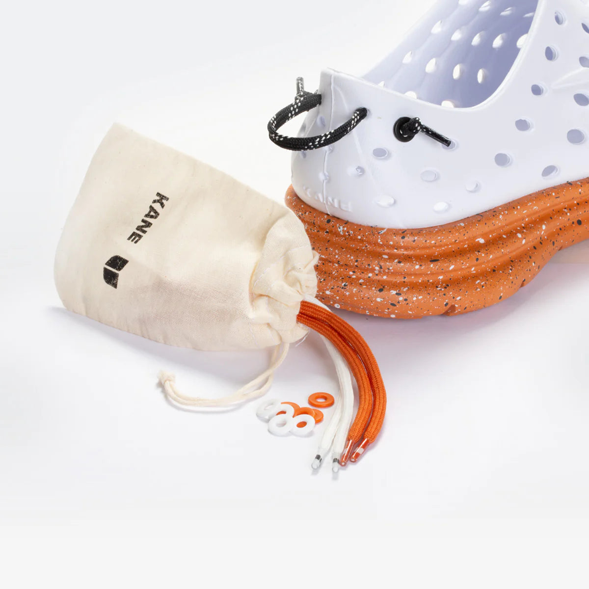 KANE Active Recovery Shoe - White / Caramel Speckle (KR33)