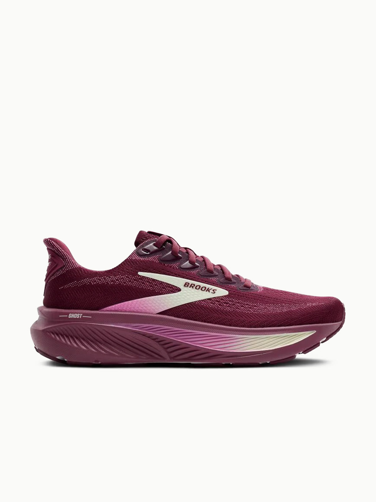 Brooks Women's Ghost 17 - Burgundy/Pink/Green