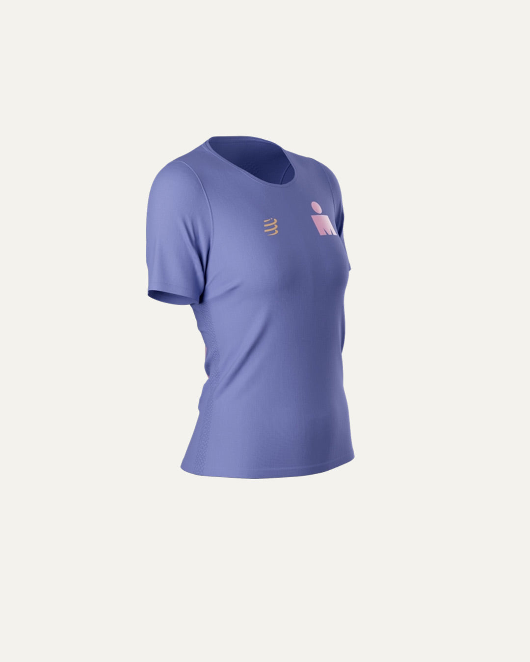 Compressport Women's Training SS Tshirt Ironman 2025 L2 - Jacaranda
