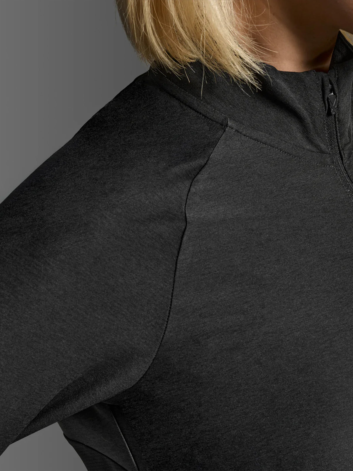 2XU Women's Aero 1/2 Zip - Black/Silver Reflective