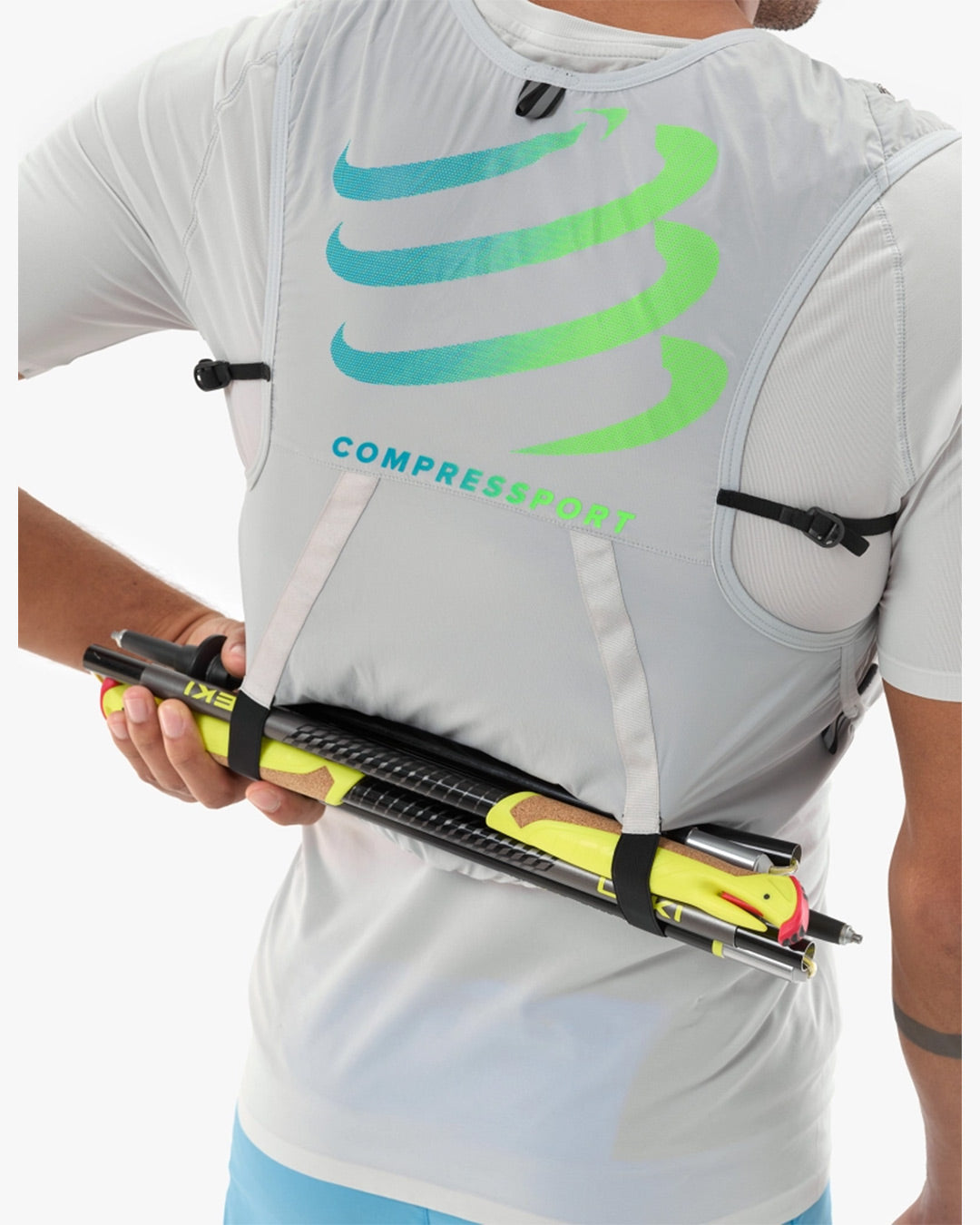 Compressport Unisex's UltRun Evo 10 Pack - Gray Violet/Blue Green