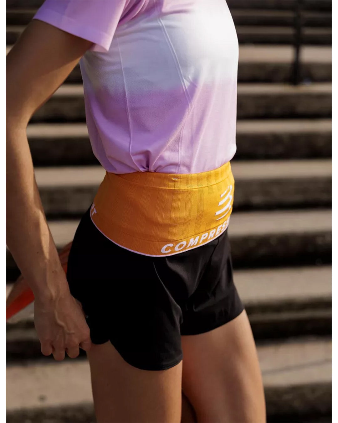 Compressport Unisex's Free Belt 2.0 - Orchid/Apricot
