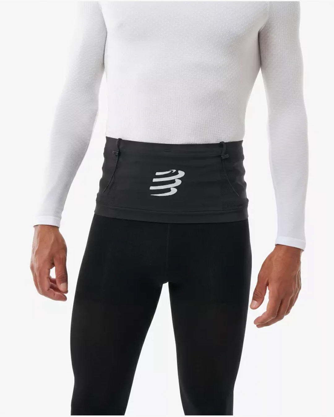 Compressport Unisex's Free Belt PRO - Black/White