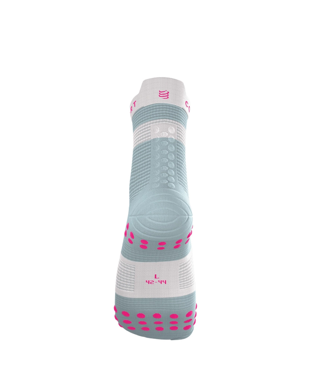 Compressport Unisex's Pro Racing Socks v4.0 Run High - Ether/Neon Pink