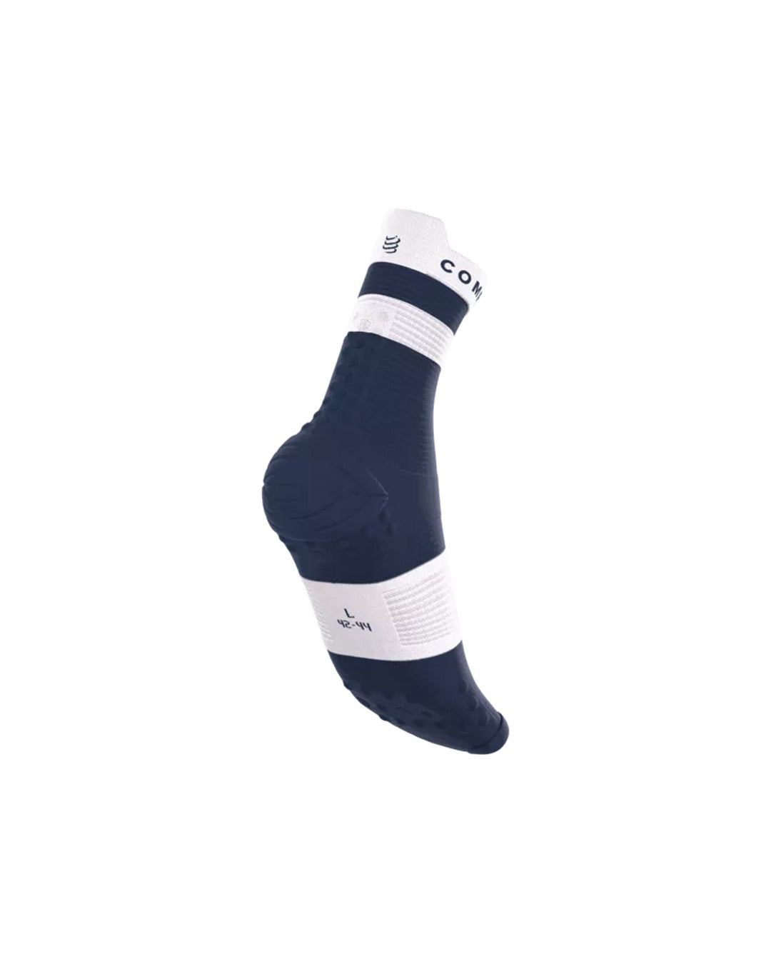 Compressport Unisex's Pro Racing Socks v4.0 Run High - Peacoat/White