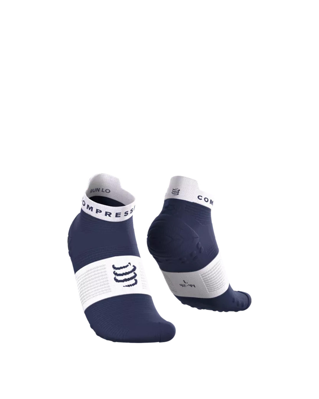 Compressport Unisex's Pro Racing Socks v4.0 Run Low - Peacoat/White