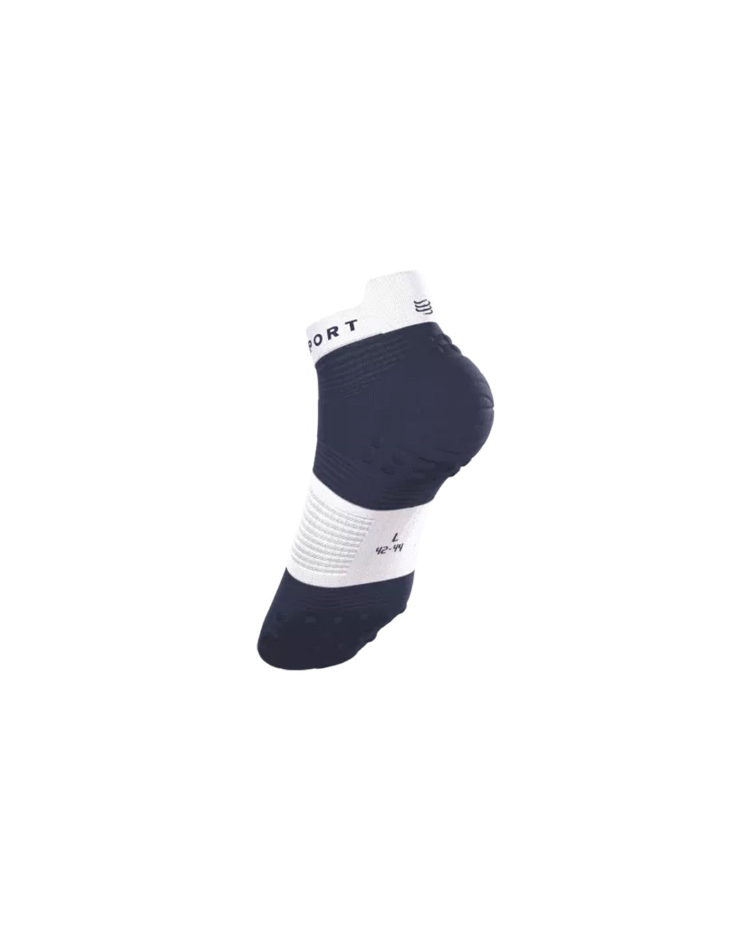 Compressport Unisex's Pro Racing Socks v4.0 Run Low - Peacoat/White