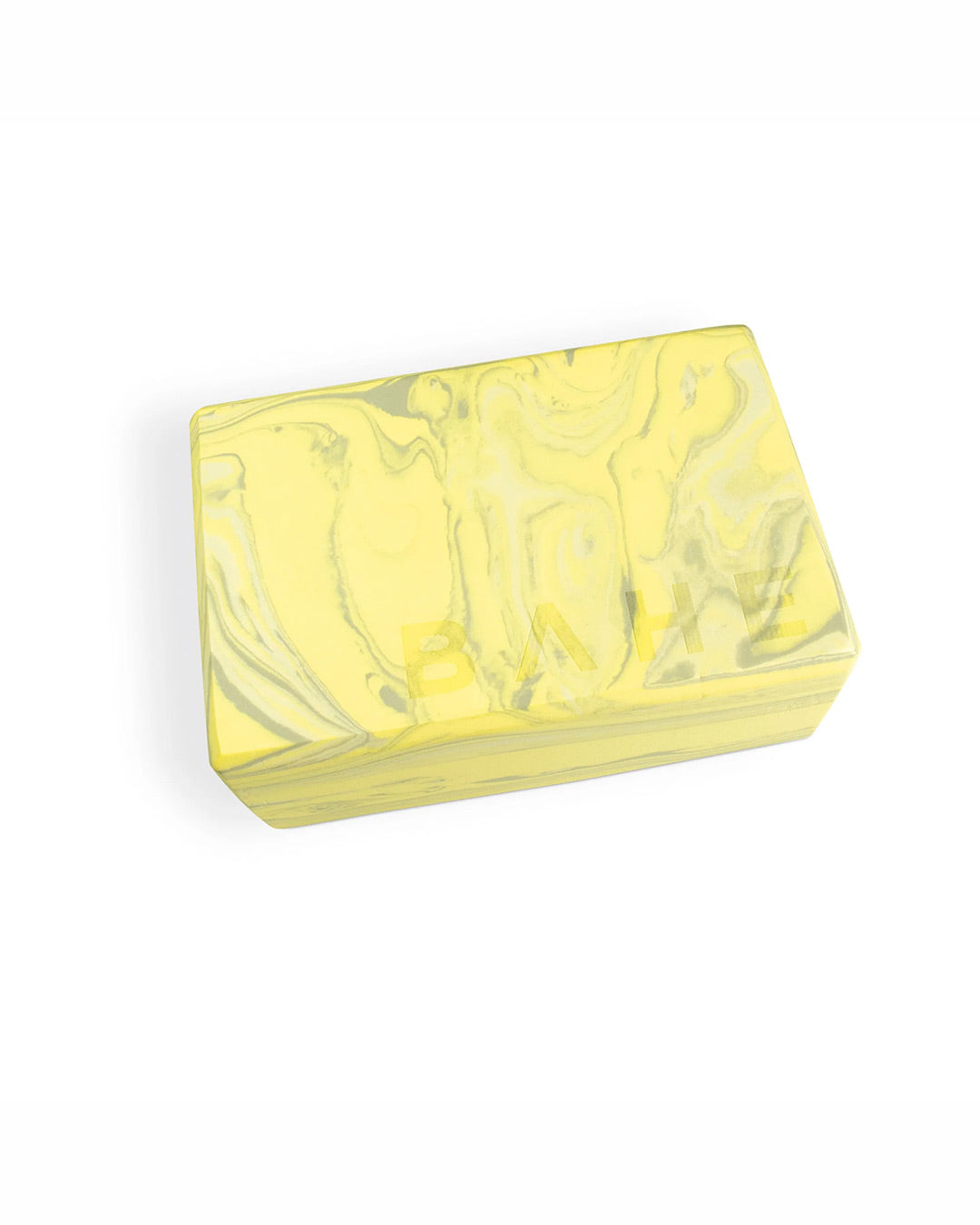 BAHE Yoga Block 22.5x15x9cm - Pale Lemon Marble