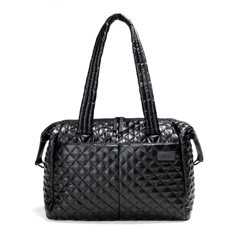 VOORAY Alana Duffel - Quilted Black