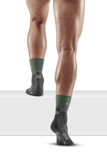 CEP Men's Hiking Merino Mid-Cut Socks - Green/Grey